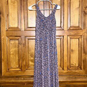 Boden Women's Grey Blue Twist Front Maxi Dress Size 6  EUC